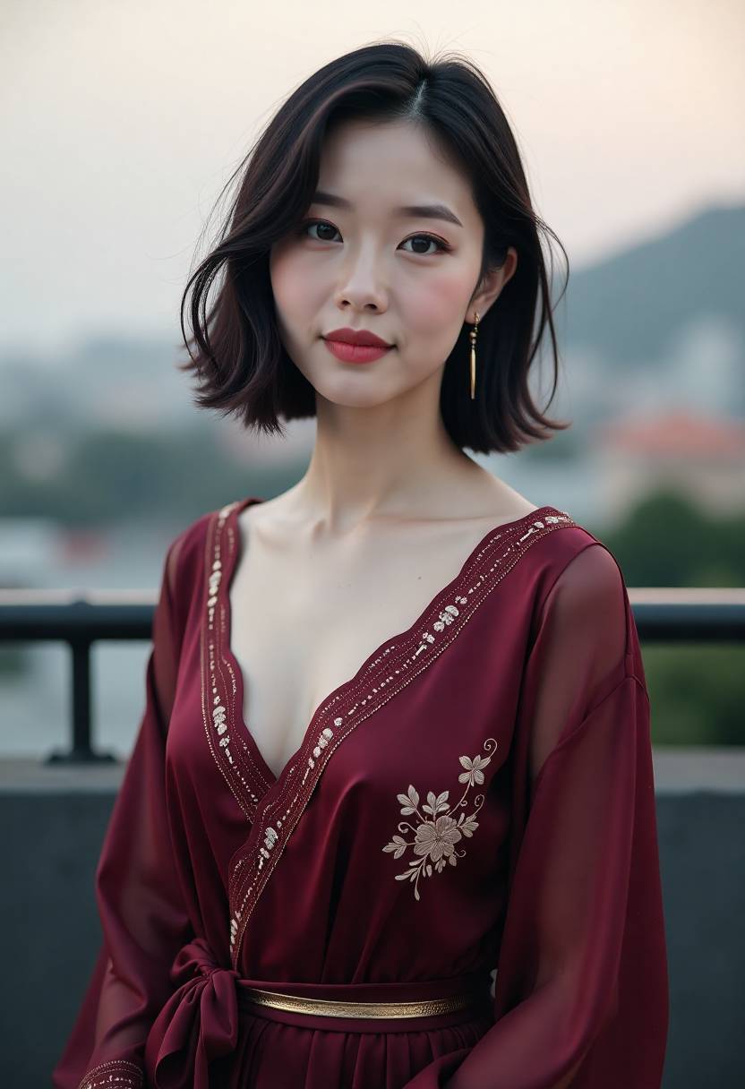 娄山关晨雾中的行军队伍